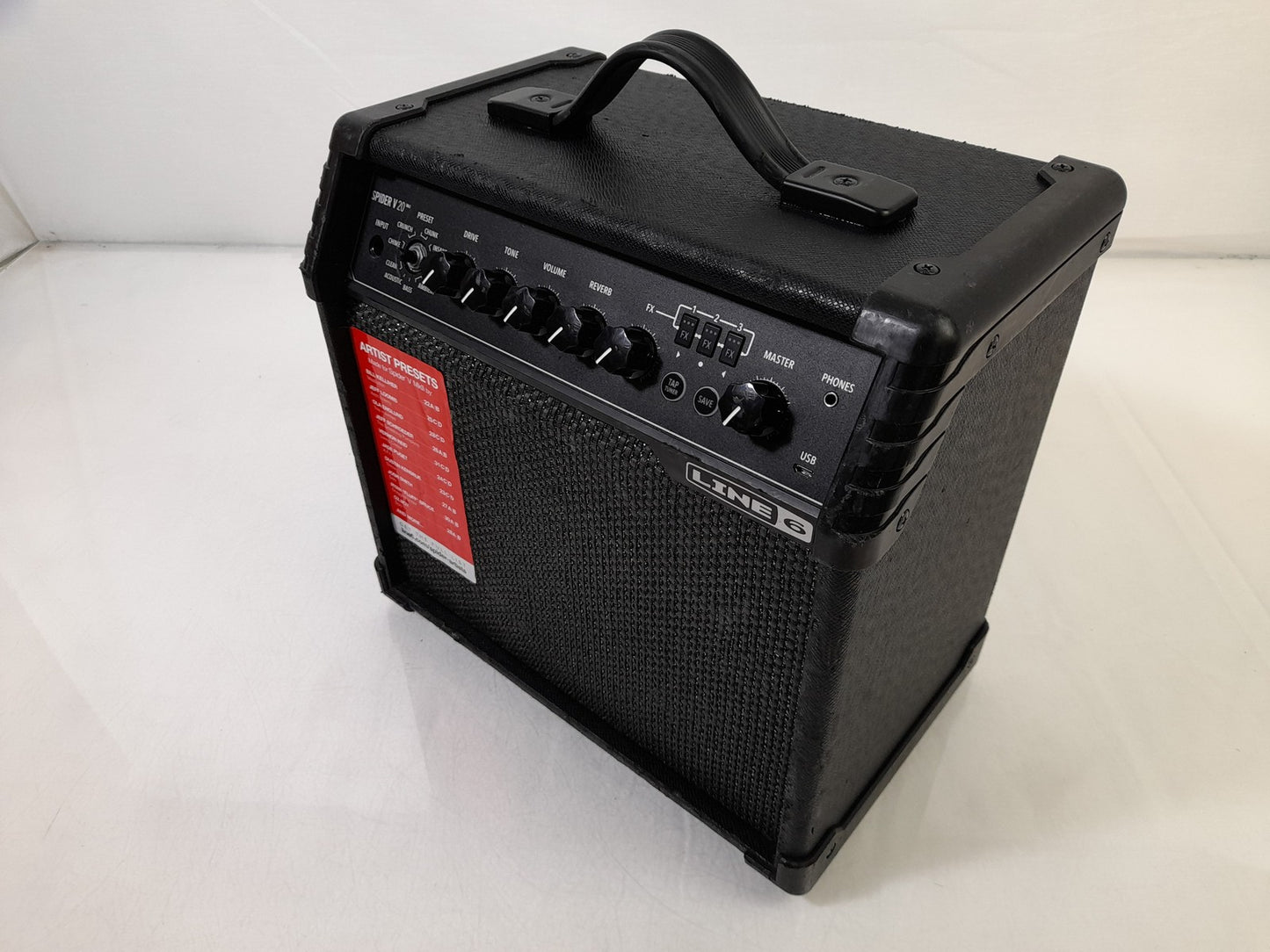 LINE 6 Spider V20 MkII Combo Guitar Amplifier - Missing Preset Dial