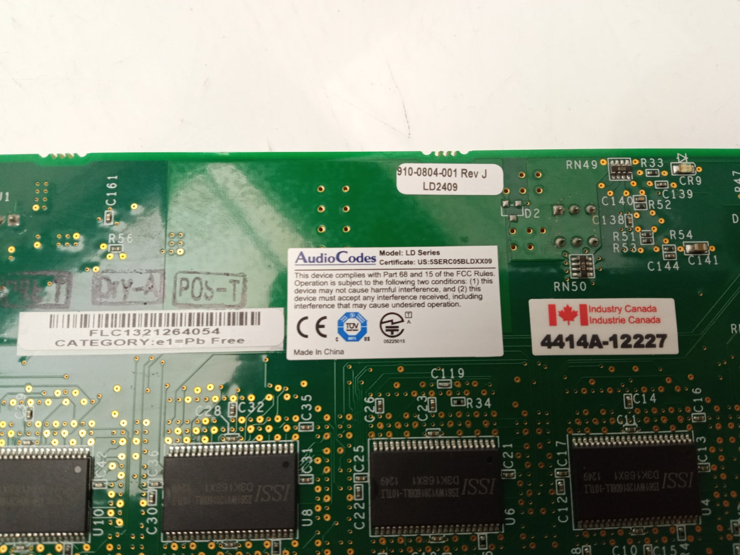 AudioCodes LD Series Card 151-1152-010 910-0804-001
