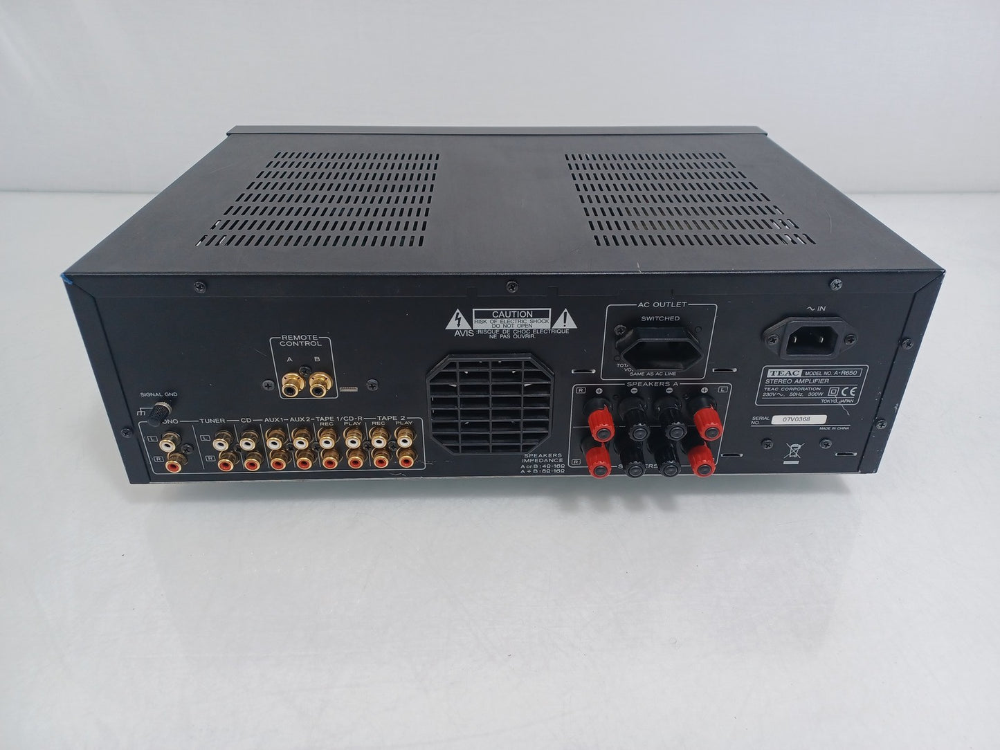 Teac A-R650 Integrated Stereo Amplifier - Missing Input Selector Knob