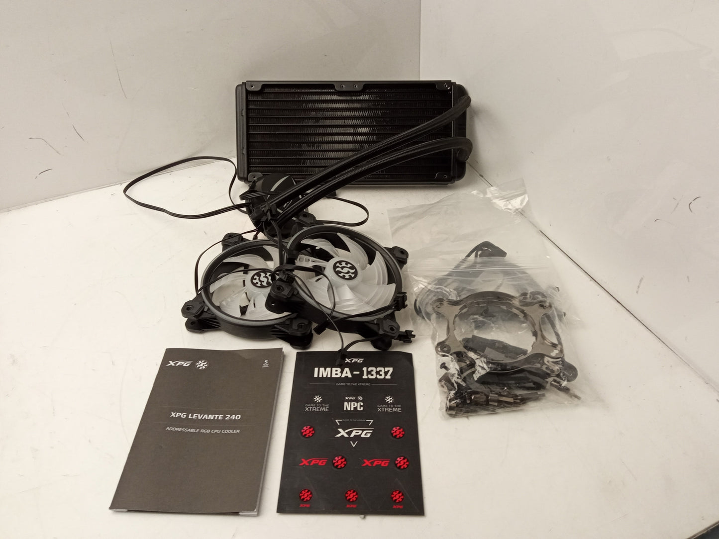 XPG Levante 240 AiO Adjustable Socket CPU Water Cooling Unit LEVANTE240-BKCWW