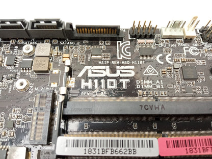 Asus H110T Socket 1151 DDR4 Mini-ITX Motherboard With I/O Shield and PSU