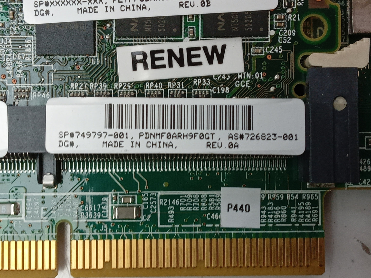 HP Smart Array P440 4GB Cache PCIe 12G Raid Controller 726823-001