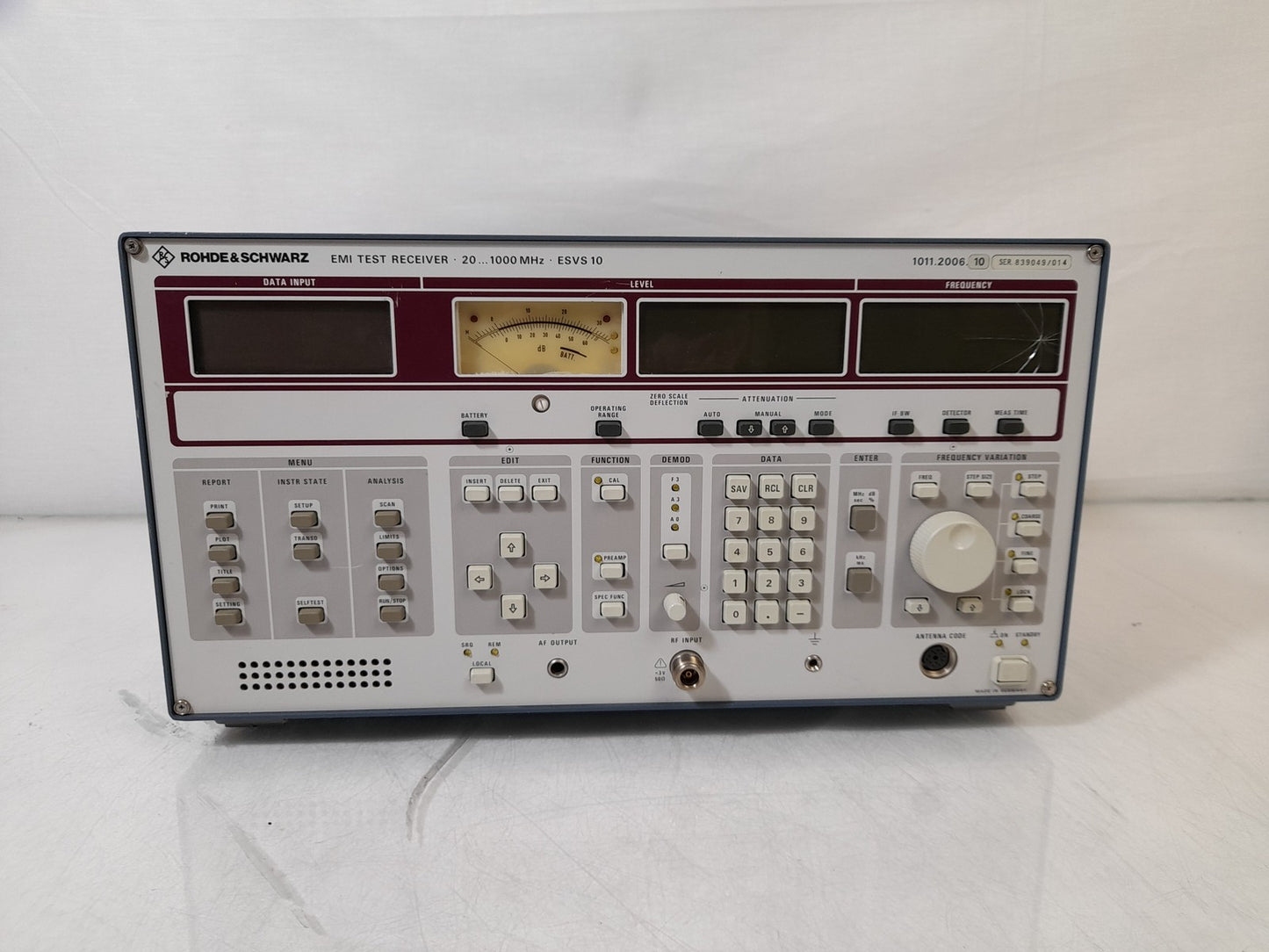 Rohde & Schwarz ESVS 10 EMI Test Receiver 20-1000 MHz 1011.2006.10