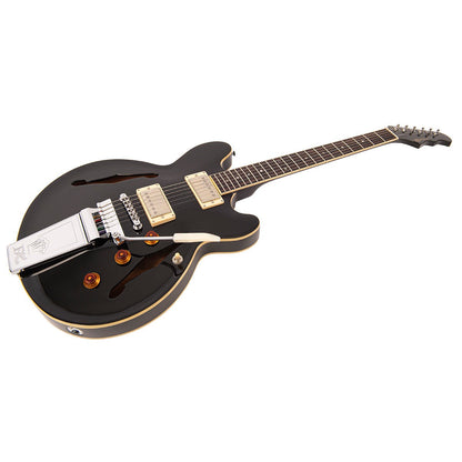 Fret-King Elise Custom With Vintage Style Vibrato Electric Guitar ~ Gloss Black