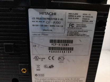Hitachi CP-A100 Ultra Short Throw 3LCD Projector - 536 Lamp Hours