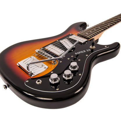 Rapier 33 RAP33SB Electric Guitar ~ 3 Tone Sunburst