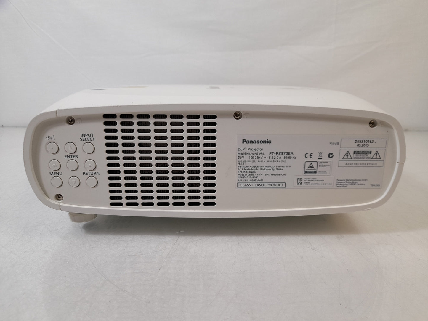 Panasonic PT-RZ370EA 1920x1080 DLP Projector - 20,415 Lamp Hours