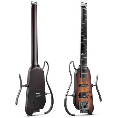 Donner HUSH-X Headless Electric Travel Guitar ~ Sunburst