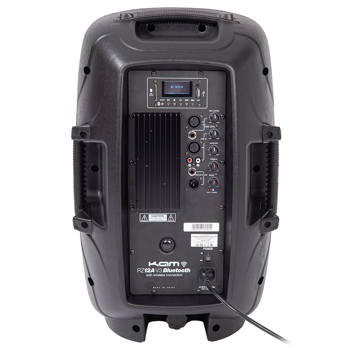 KAM RZ12ABT 12" 1000W Active DJ PA Speaker - With Bluetooth