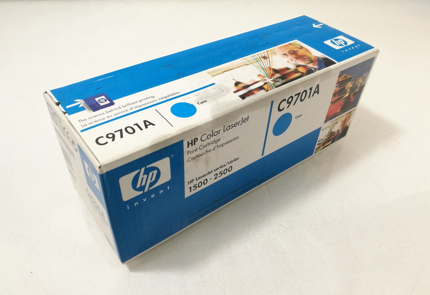 Genuine HP C9701A Cyan Toner Print Cartridge for LaserJet 1500 2500