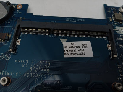 HP 250 G6 Laptop Motherboard with Pentium N3710 CPU 926251-601