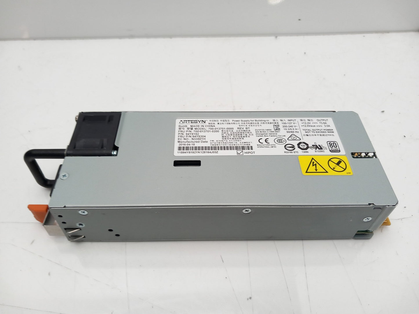 IBM Artesyn 900w Server Power Supply Unit 94Y8192