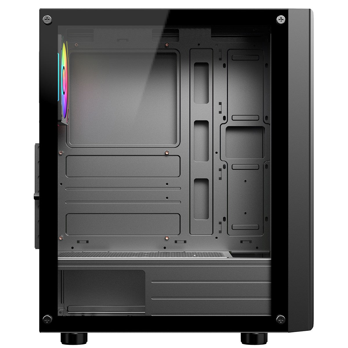 CiT Sauron Mid Tower Black ATX RGB PC Gaming Case CITSAURON