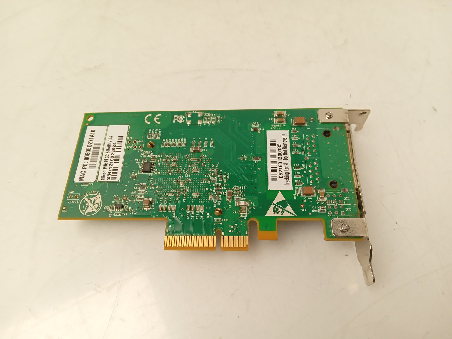 Silicom PEG216-RoHS V:1.2 Dual Port Low Profile Gigabit Ethernet Network Card