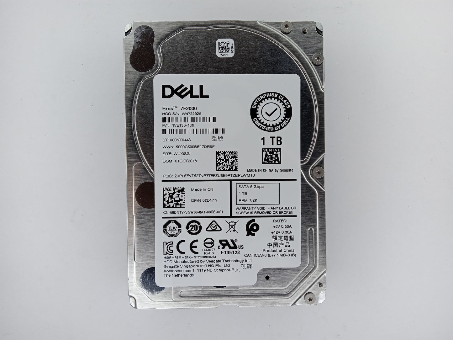 Seagate ST1000NX0443  1TB 2.5" Hard Drive SATA