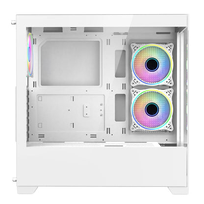 CiT Sense White Dual Tempered Glass Panelling ATX PC Gaming Case CIT-SENSE-W