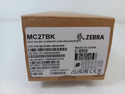 Zebra MC2700 Mobile Computer Handheld 2D Barcode Scanner MC27BK-4B3S3RW