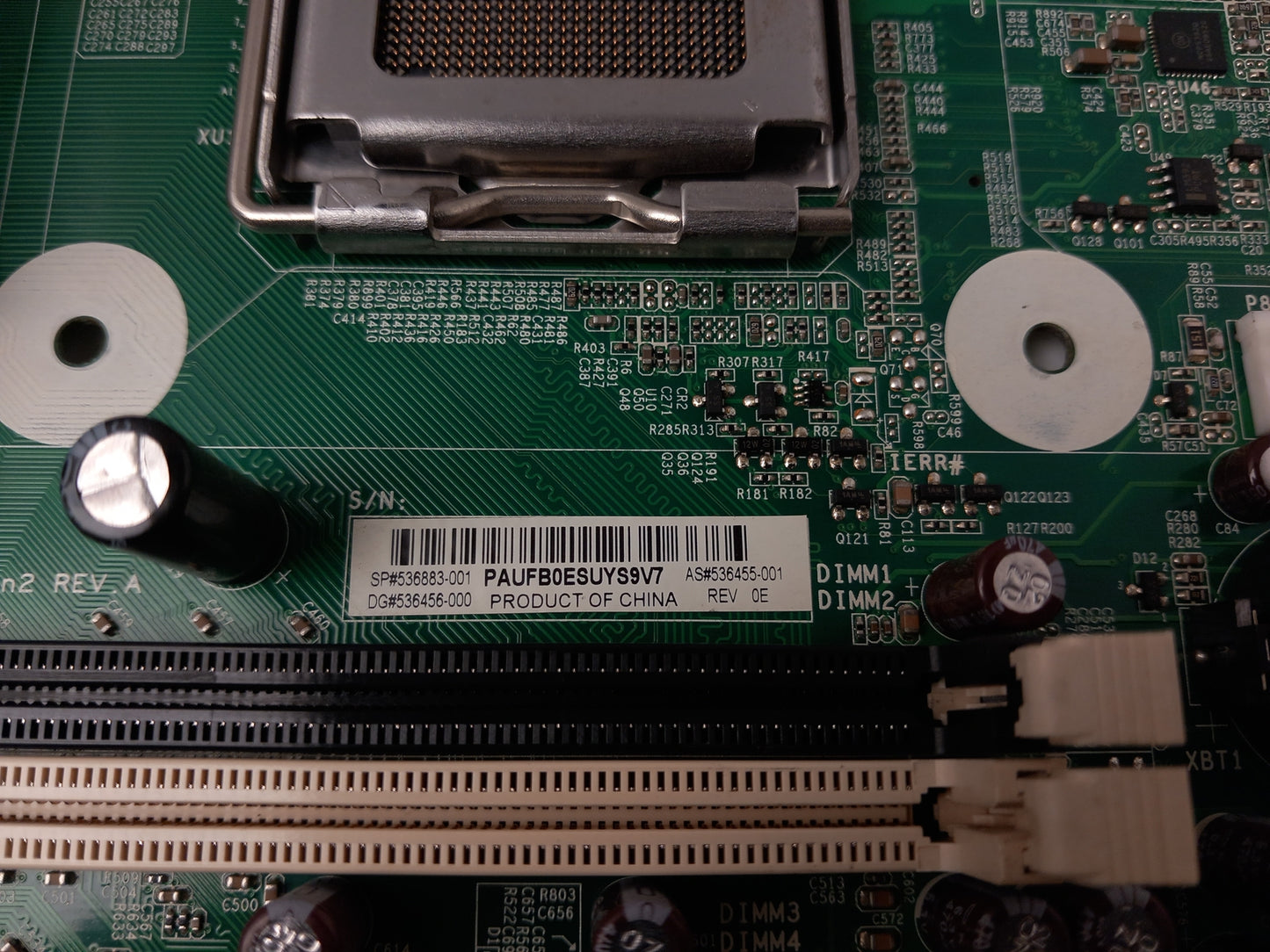 HP 8000 Elite CMT Socket LGA775 Motherboard 536883-001 536455-001