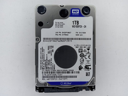Western Digital WD Blue WD10SPZX-24Z10T1 1TB 2.5" Laptop Hard Drive SATA