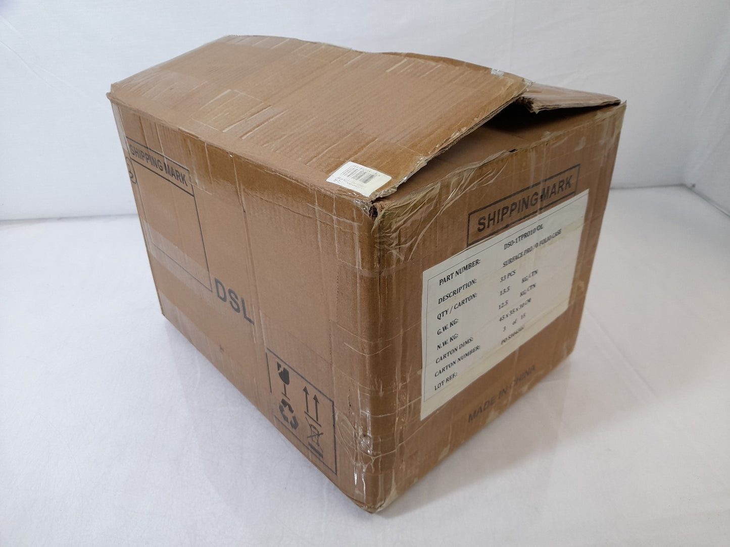 JobLot 33x Surface Pro DSO-1TPRO10FOL 13" Folio Case Stand PU Leather Cover