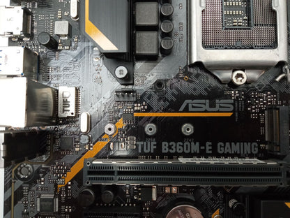 ASUS TUF B360M-E Gaming Socket LGA1151 DDR4 MicroATX Motherboard with I/O Shield