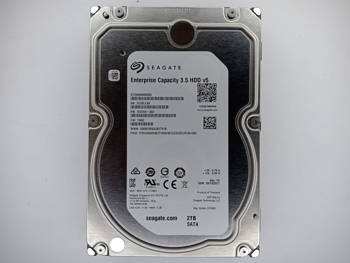 Seagate Exos 7E8 ST2000NM0055 2TB 3.5" Desktop Hard Drive SATA