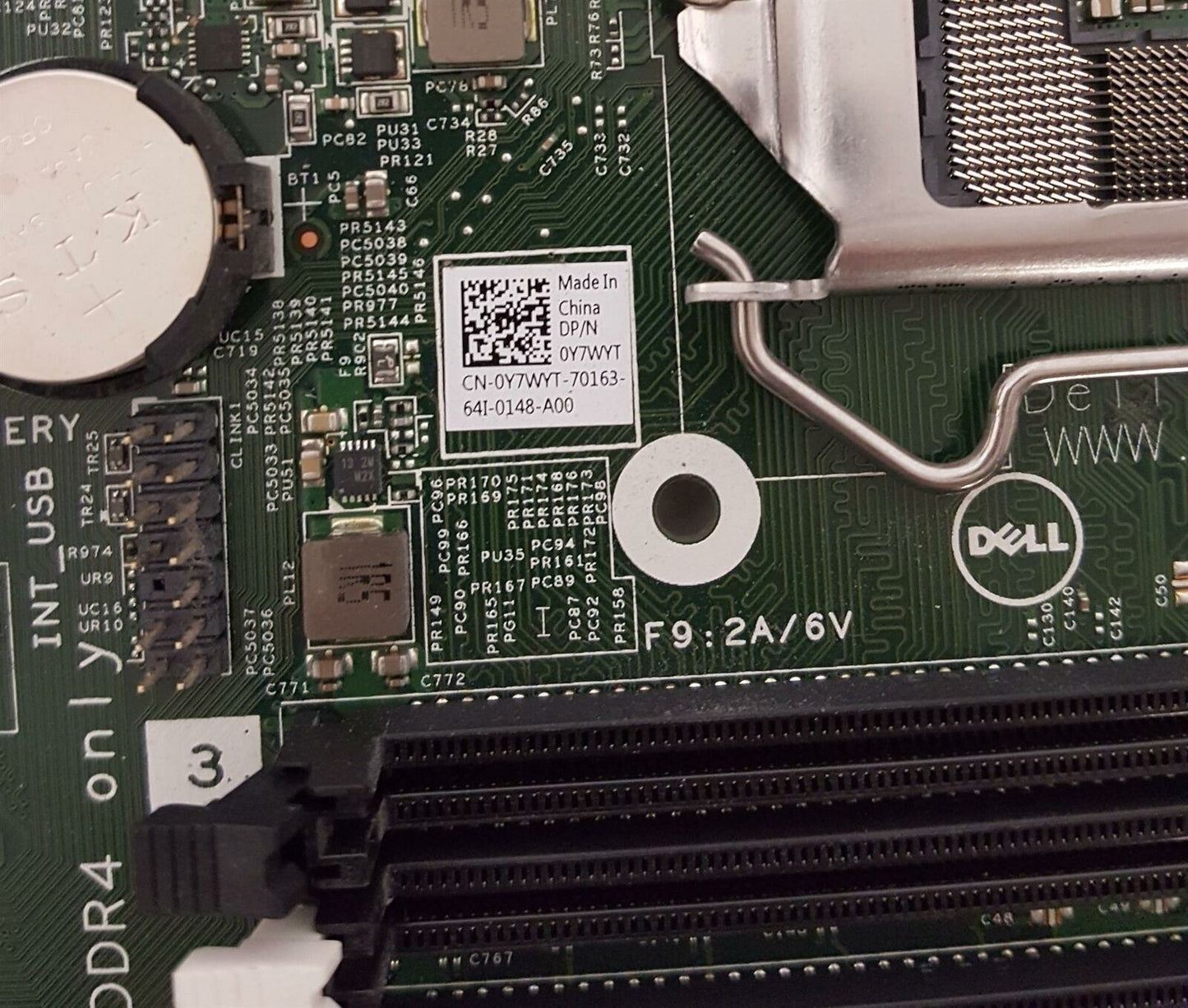 Dell Optiplex 7040 Socket LGA1151 DDR4 MT Motherboard I/O Shield 0Y7WYT Y7WYT