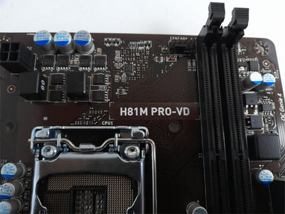 MSI H81M PRO-VD Socket LGA 1150 DDR3 PCIe Motherboard With I/O Shield