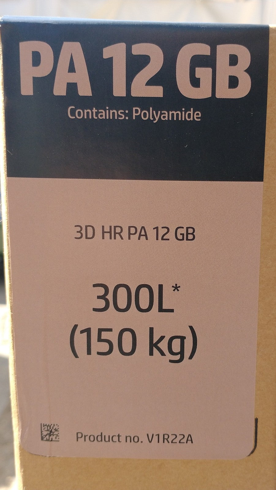 HP V1R22A 3D High Reusability PA 12 GB Glass Beads 300L 150KG