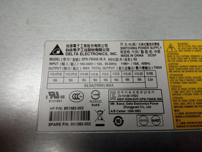 HP Z8 G4 Workstation 750W Power Supply Unit 851385-002