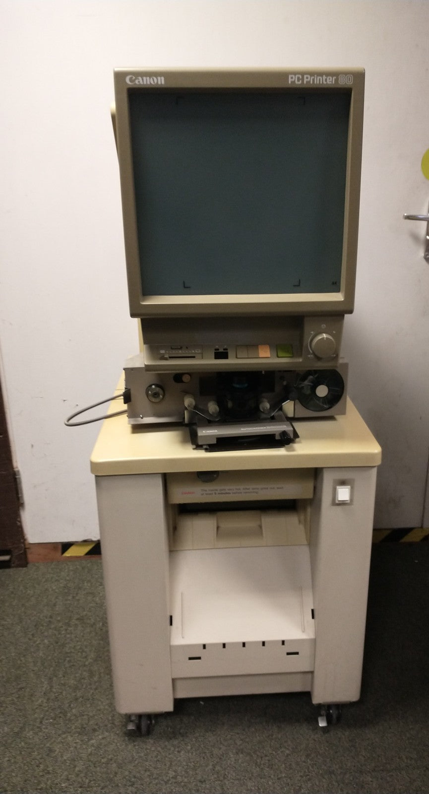 Canon M32028 PC Printer 80 Microfiche Reader - Tested To Power On