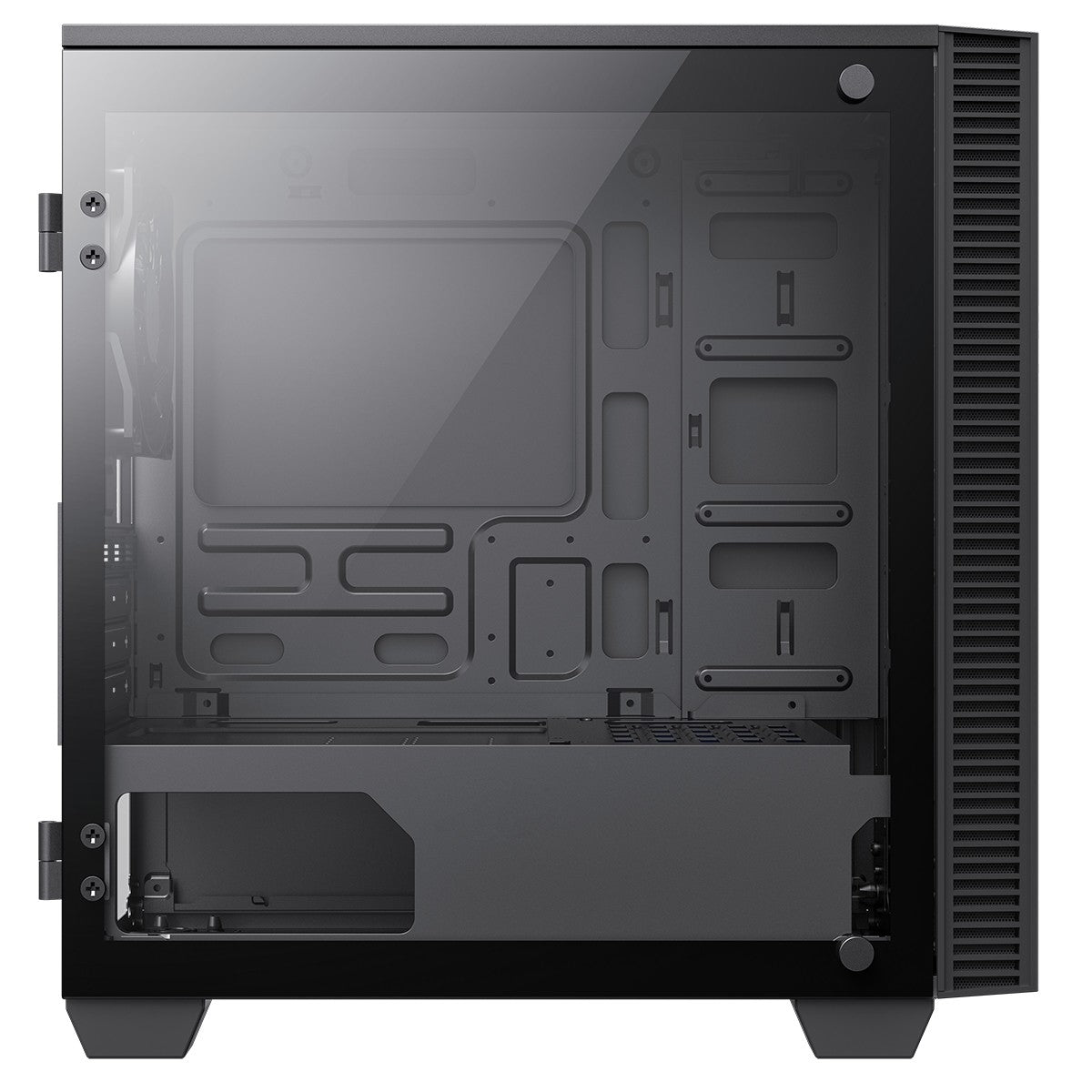 GameMax Mini Abyss ARGB mATX PC Black Gaming Case w/ Infinity RGB Front Panel