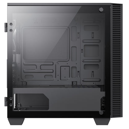 GameMax Mini Abyss ARGB mATX PC Black Gaming Case w/ Infinity RGB Front Panel