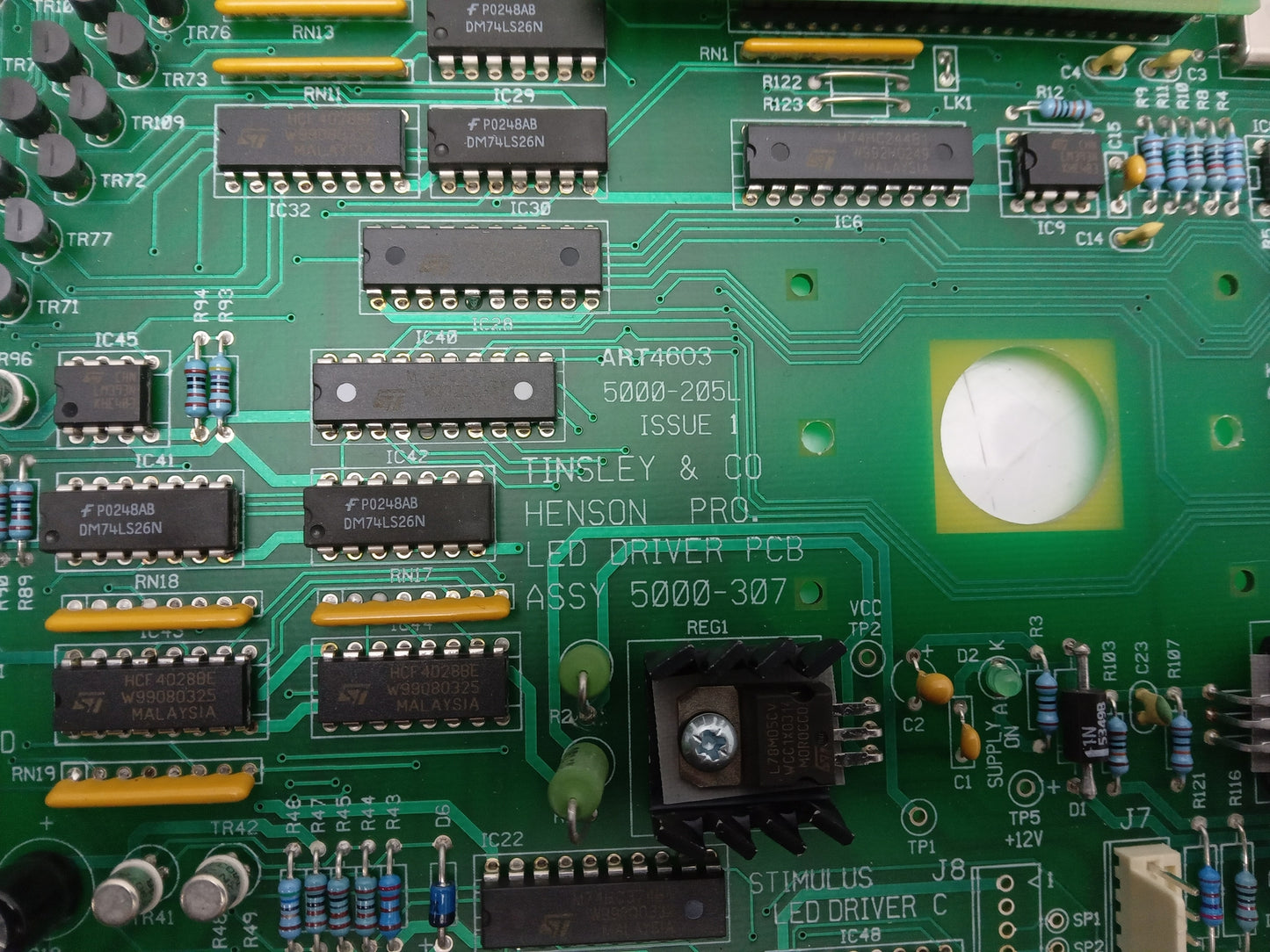 Tinsley Henson Pro LED Driver Motherboard 5000-205L 5000-307