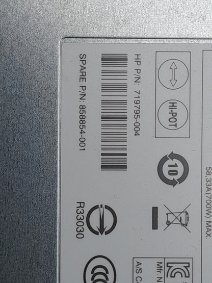 HP Z440 DPS-700AB-1 A 700W Workstation Power Supply Unit 719795-004 809054-001