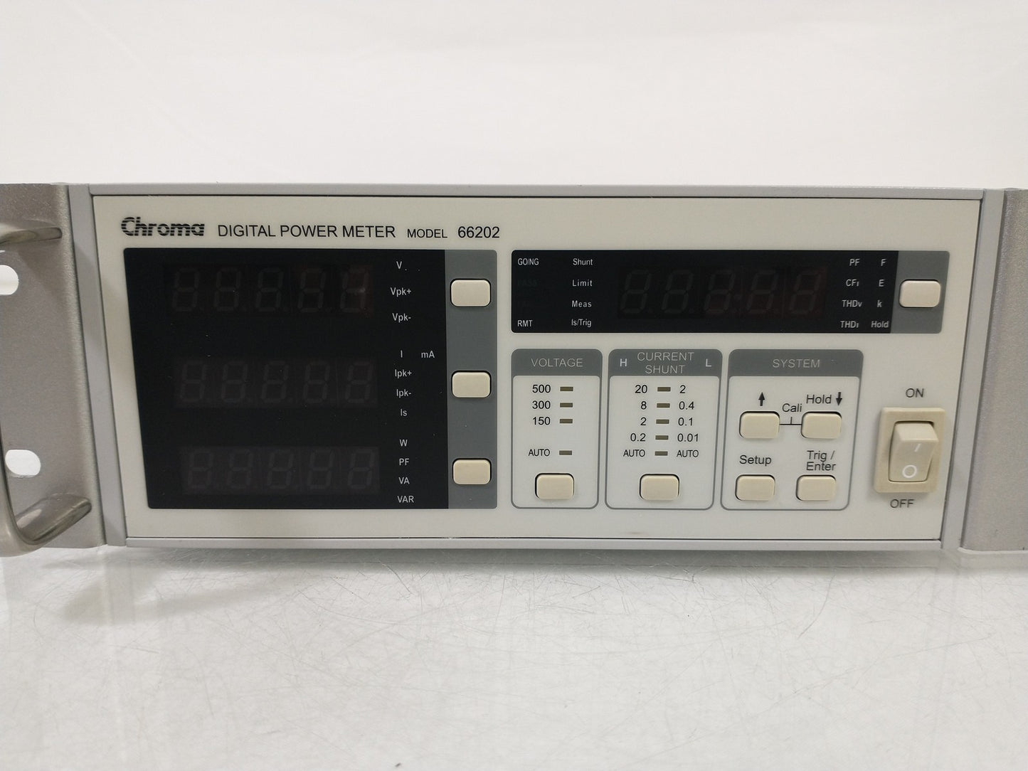Chroma Model 66202 Digital Power Meter - With Cables & Rackmount
