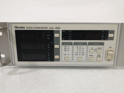 Chroma Model 66202 Digital Power Meter - With Cables & Rackmount