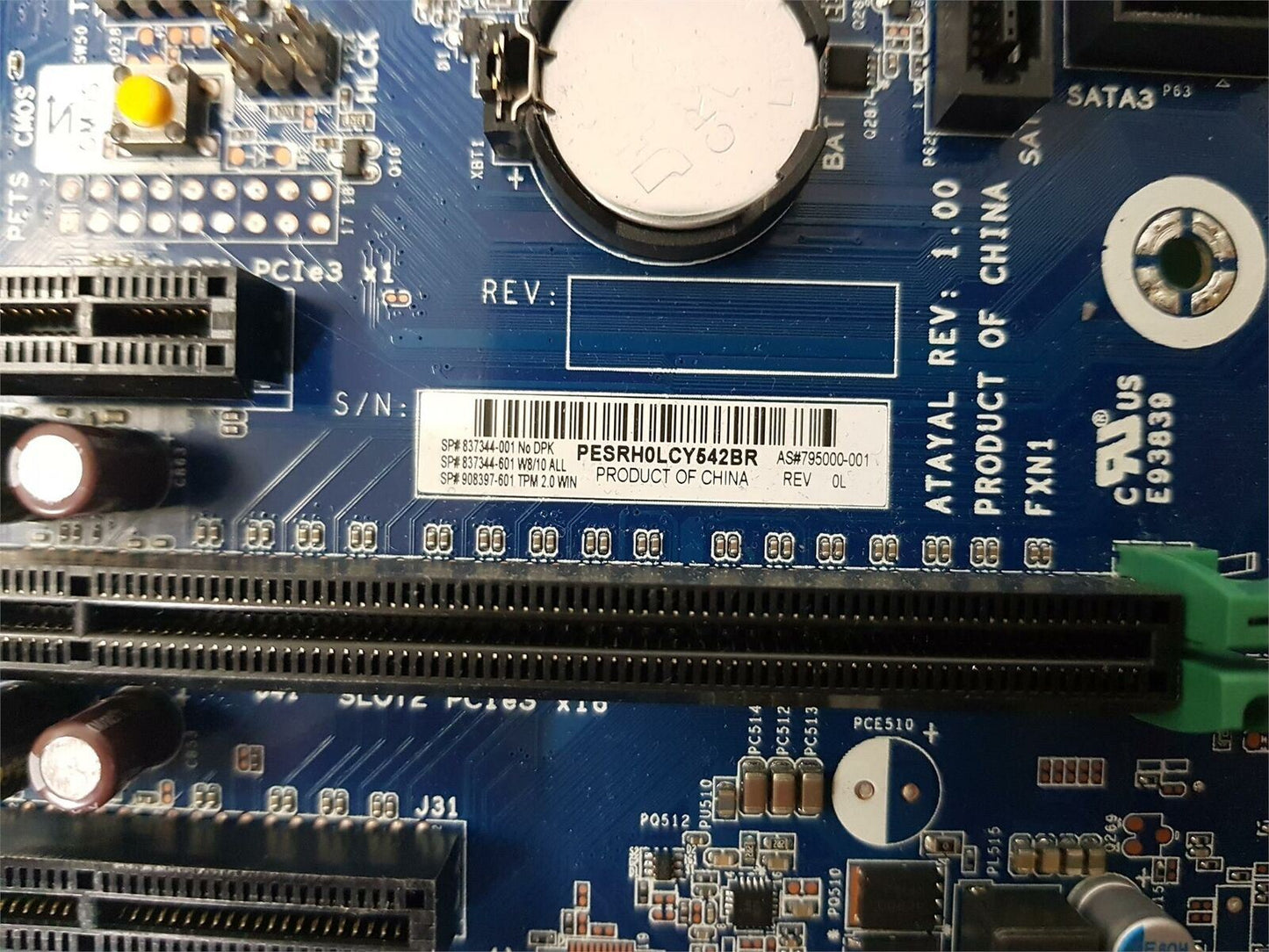 HP Z240 Socket LGA 1151 DDR4 ATX Motherboard 795000-001 837344-001