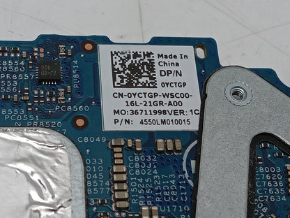 Dell Vostro 5301 Laptop Motherboard With i7-1165G7 2.80 GHz CPU 0YCTGP YCTGP