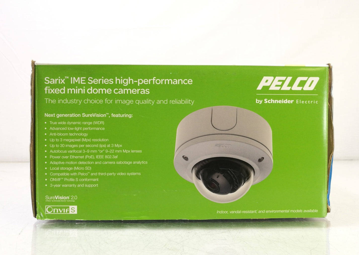 Pelco Sarix IME11-BASE Base Module 3 MP Enhanced Indoor Dome Camera