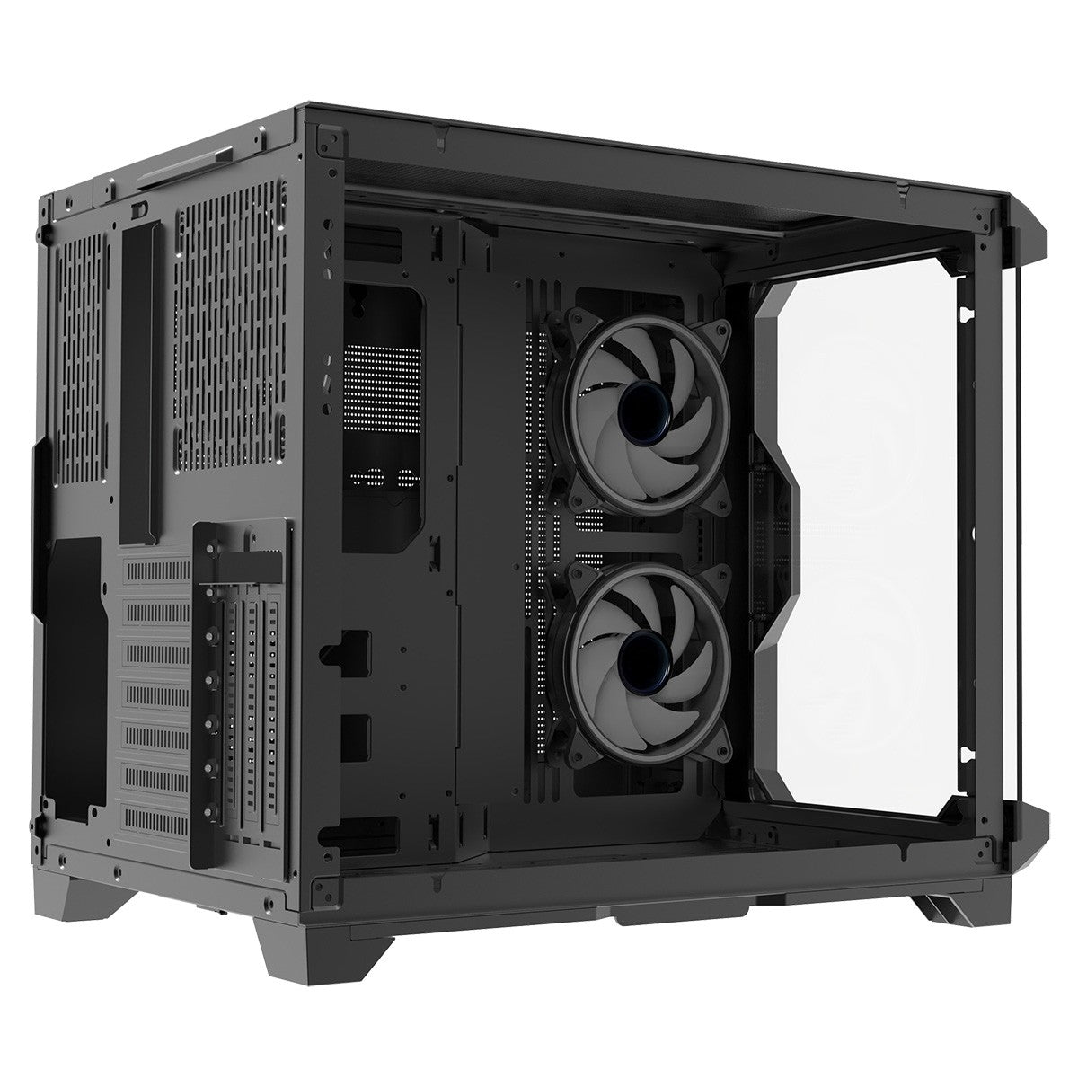 CiT Pro Android X Gaming Cube ATX Mid-Tower Dual Chamber Black PC Computer Case
