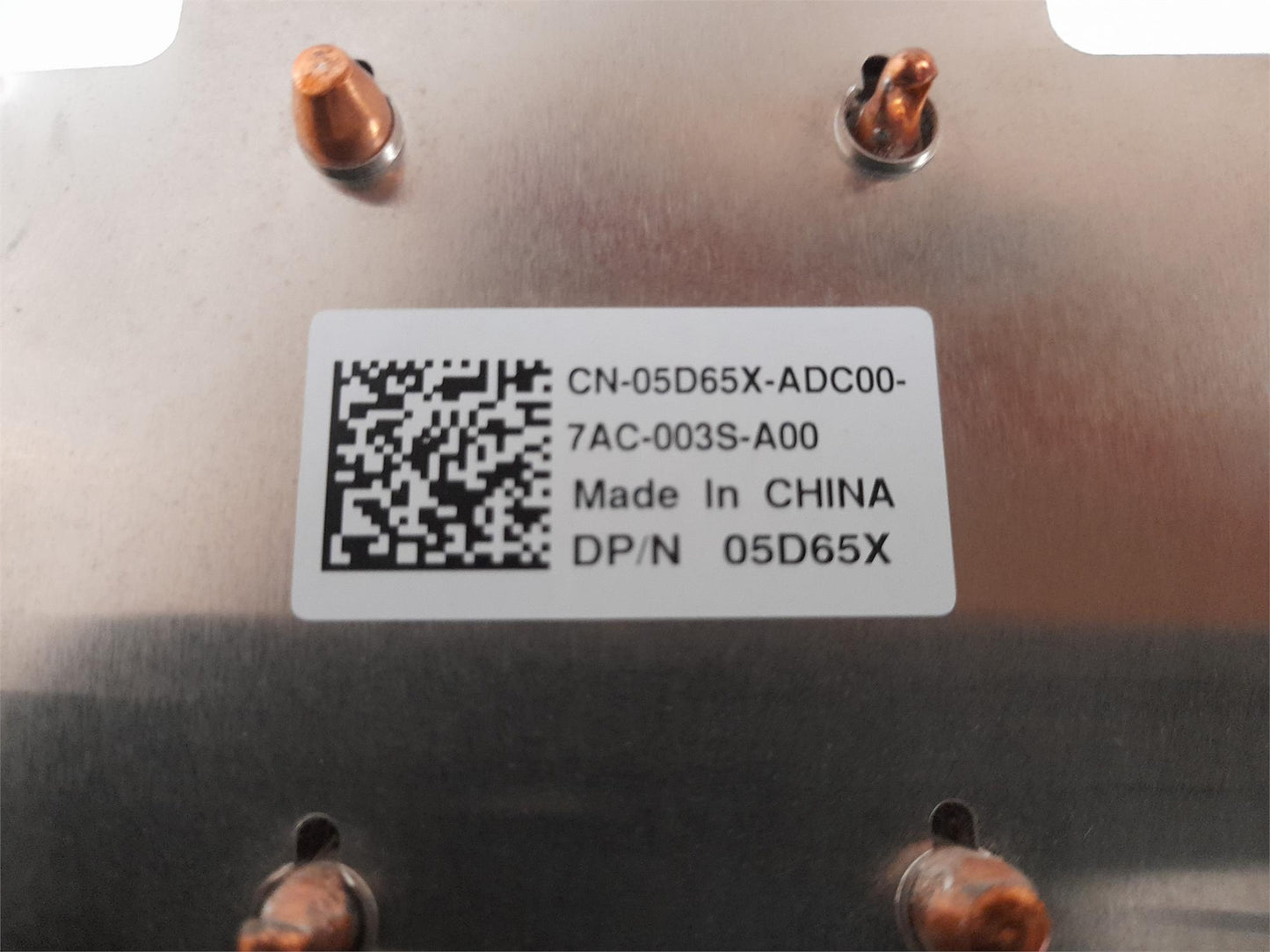 Dell PowerEdge T330 Socket LGA1151 Processor CPU Heatsink 05D65X 5D65X