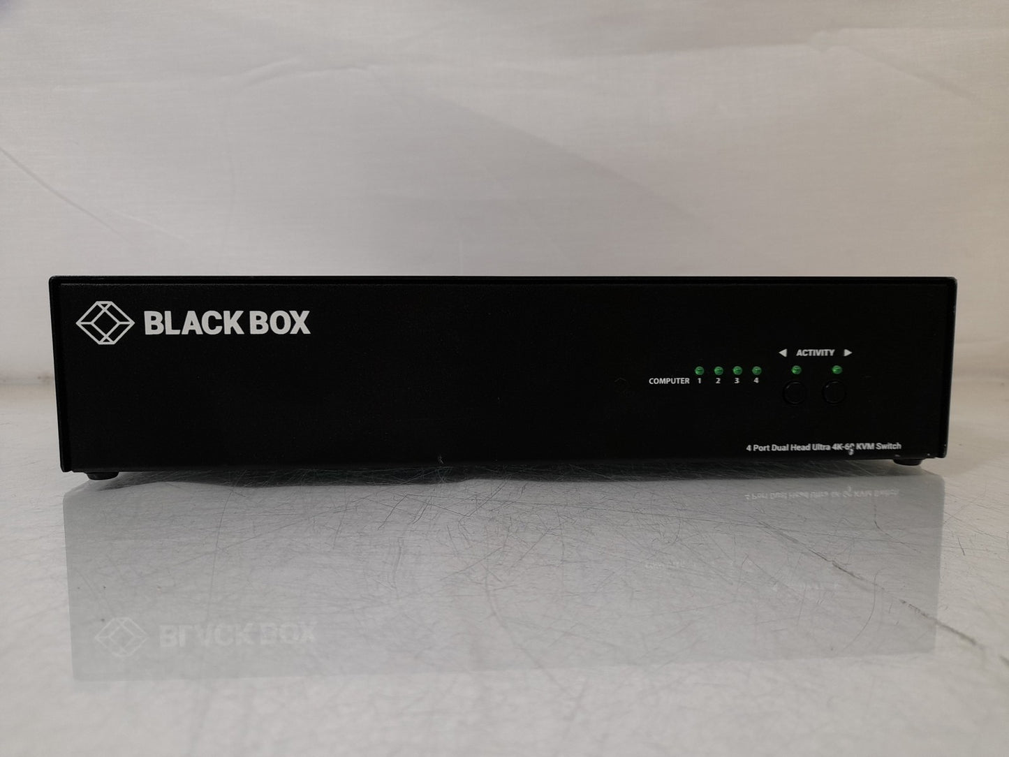 BlackBox HD6224A 4K60 4 Port HDMI Dual-Monitor KVM Switch - With Power Supply