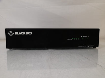 BlackBox HD6224A 4K60 4 Port HDMI Dual-Monitor KVM Switch - With Power Supply