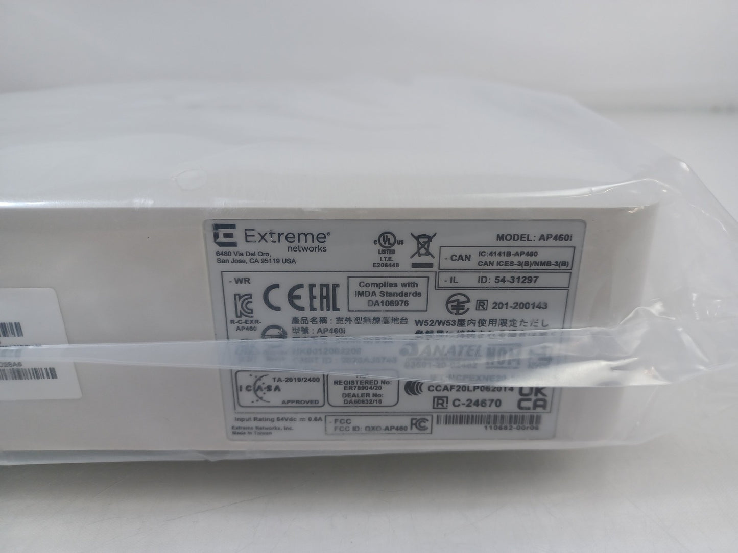 Extreme Networks AP460i-WR 802.11ax Wi-Fi 6 WAP Wireless Access Point