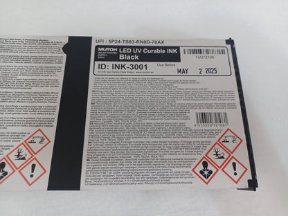 Mutoh US11-BK220E LED UV Curable Ink 220ml Black - New - Expiry 02/05/25