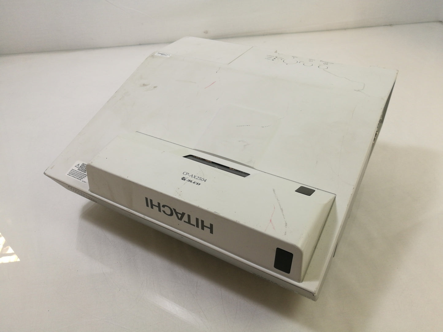 Hitachi CP-AX2504 Short Throw Projector - 23 Lamp Hours - Missing Back Cover