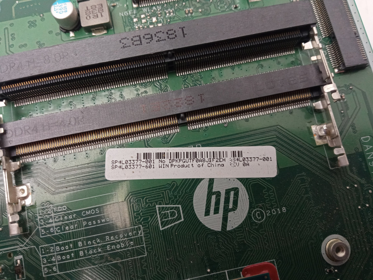 HP Pavilion 22-C 24-F AiO DDR4 Motherboard With Pentium 1.50 GHz CPU L03377-001