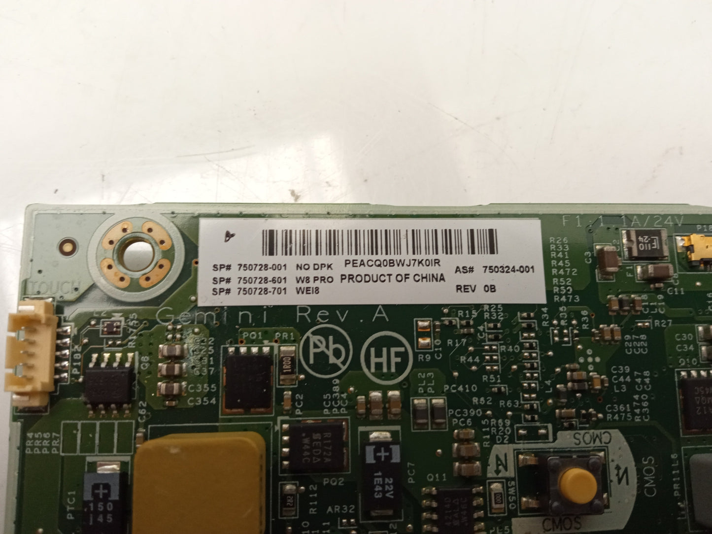 HP RP2 2030 AiO Intel Celeron J1900 DDR3 Motherboard 750324-001 750728-001