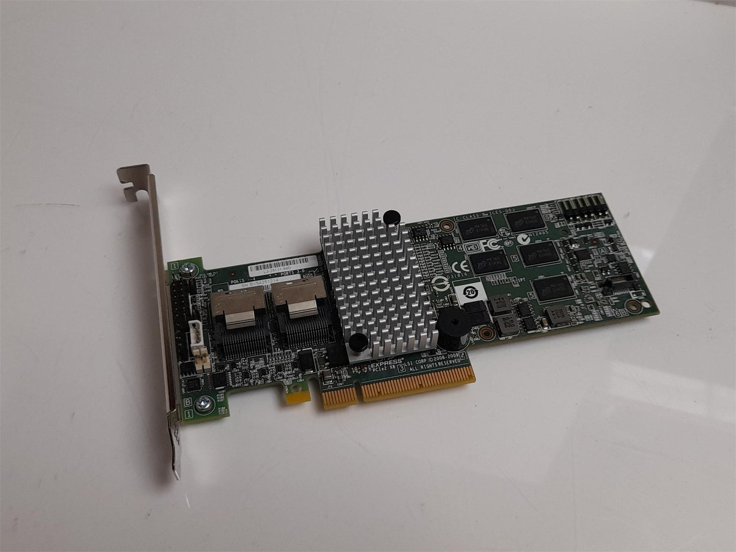 Intel Raid RS2BL080 PCIe 512mb 8-Port SAS/SATA Raid Controller Card L3-25121-66D